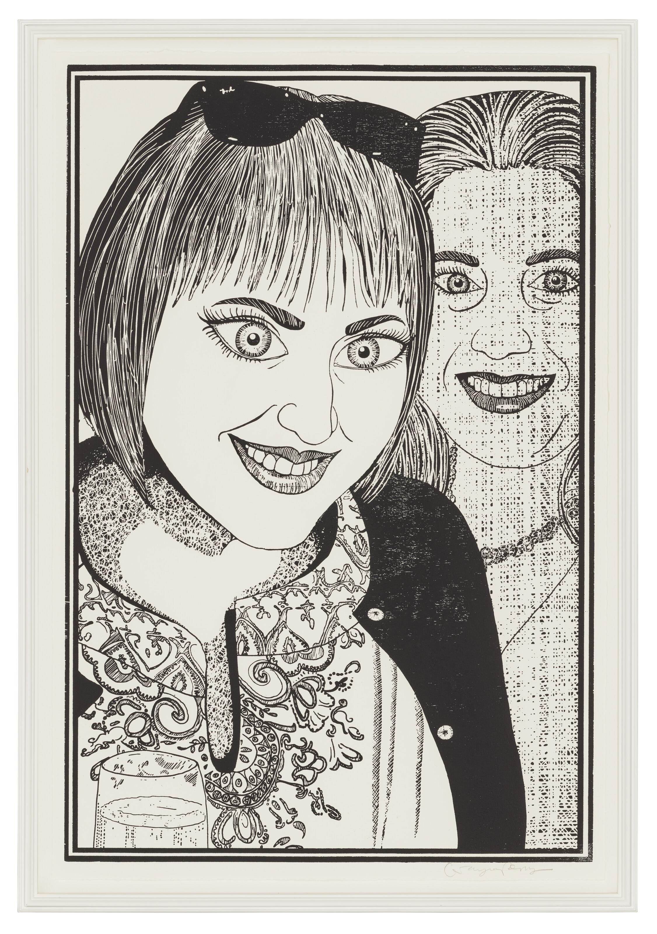 Grayson Perry - Plate 4, from: Six Snapshots of Julie (black and white)