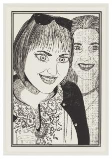 Grayson Perry - Plate 4, from: Six Snapshots of Julie (black and white)