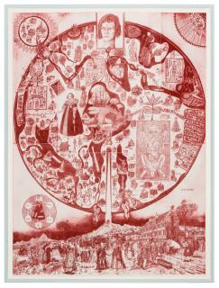 Grayson Perry - The Map of Nowhere (Red)