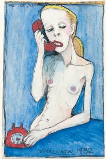 Greer Lankton - 2 Bll.: „Boys“ – „On the phone“