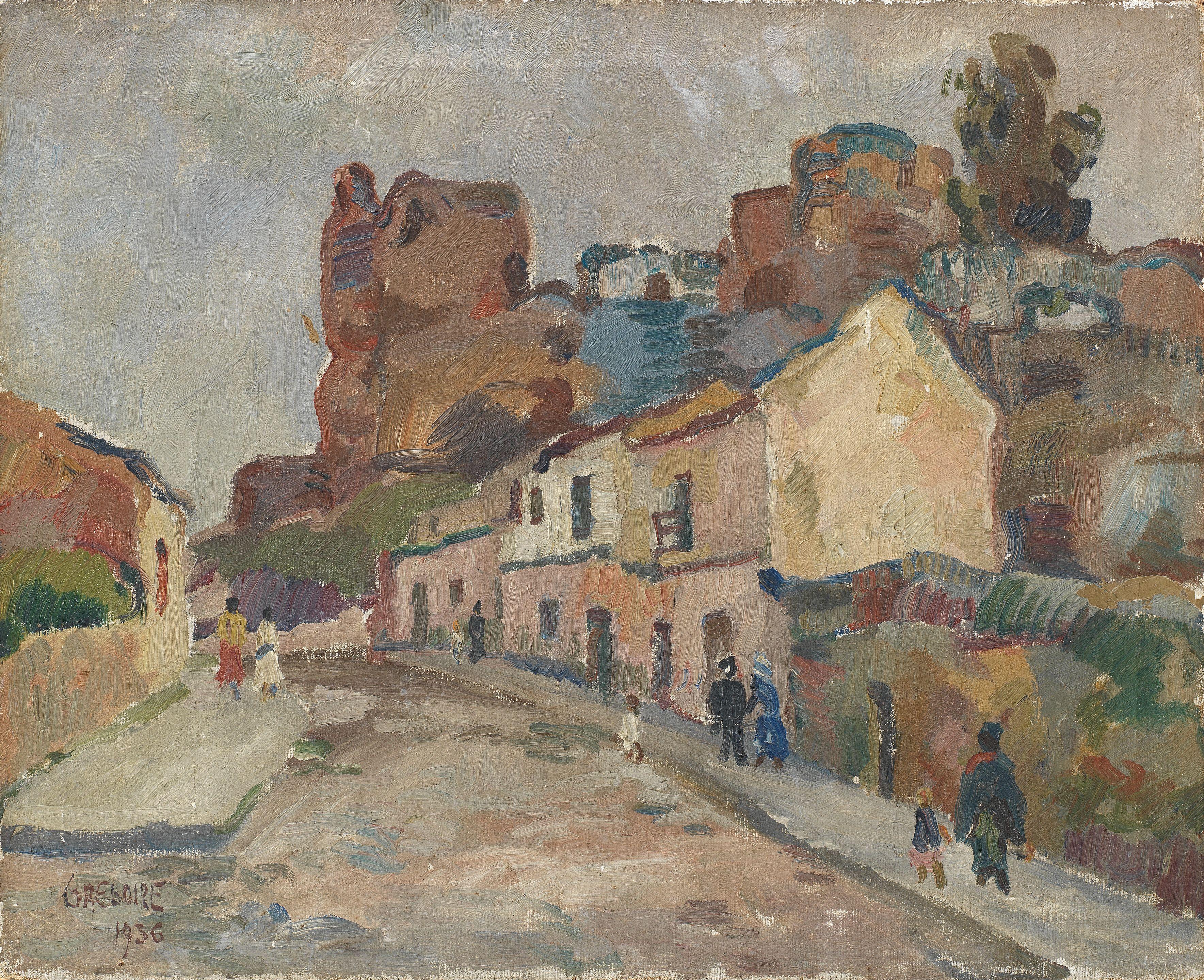 Gregoire Johannes Boonzaier - A Spanish Street (unframed)