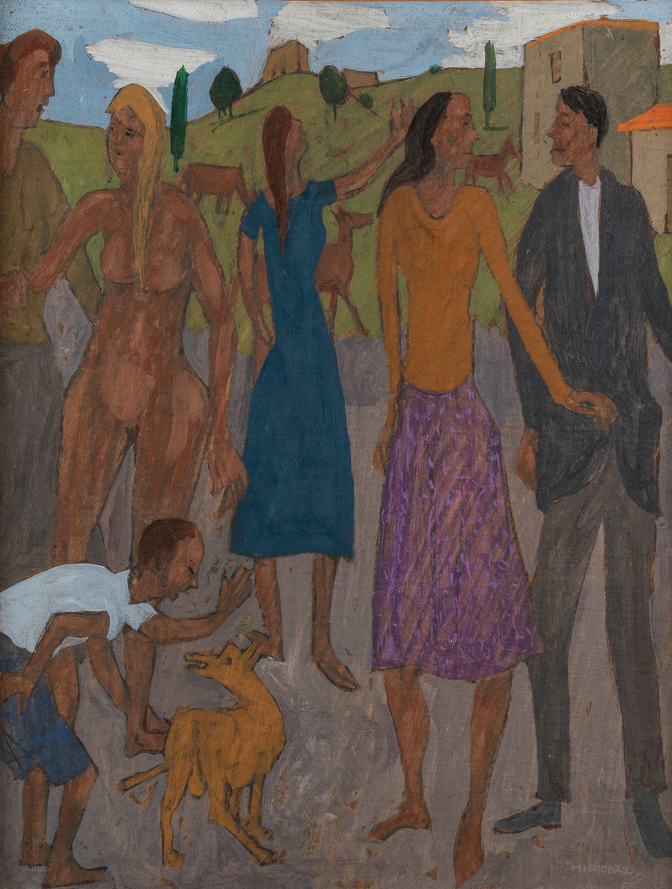 Grégoire Michonze - Village scene