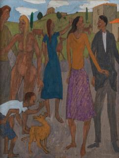 Grégoire Michonze - Village scene