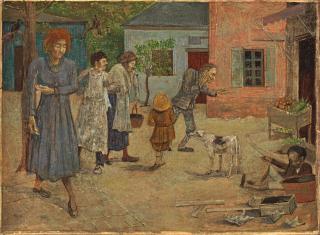 Grégoire Michonze - Village scene