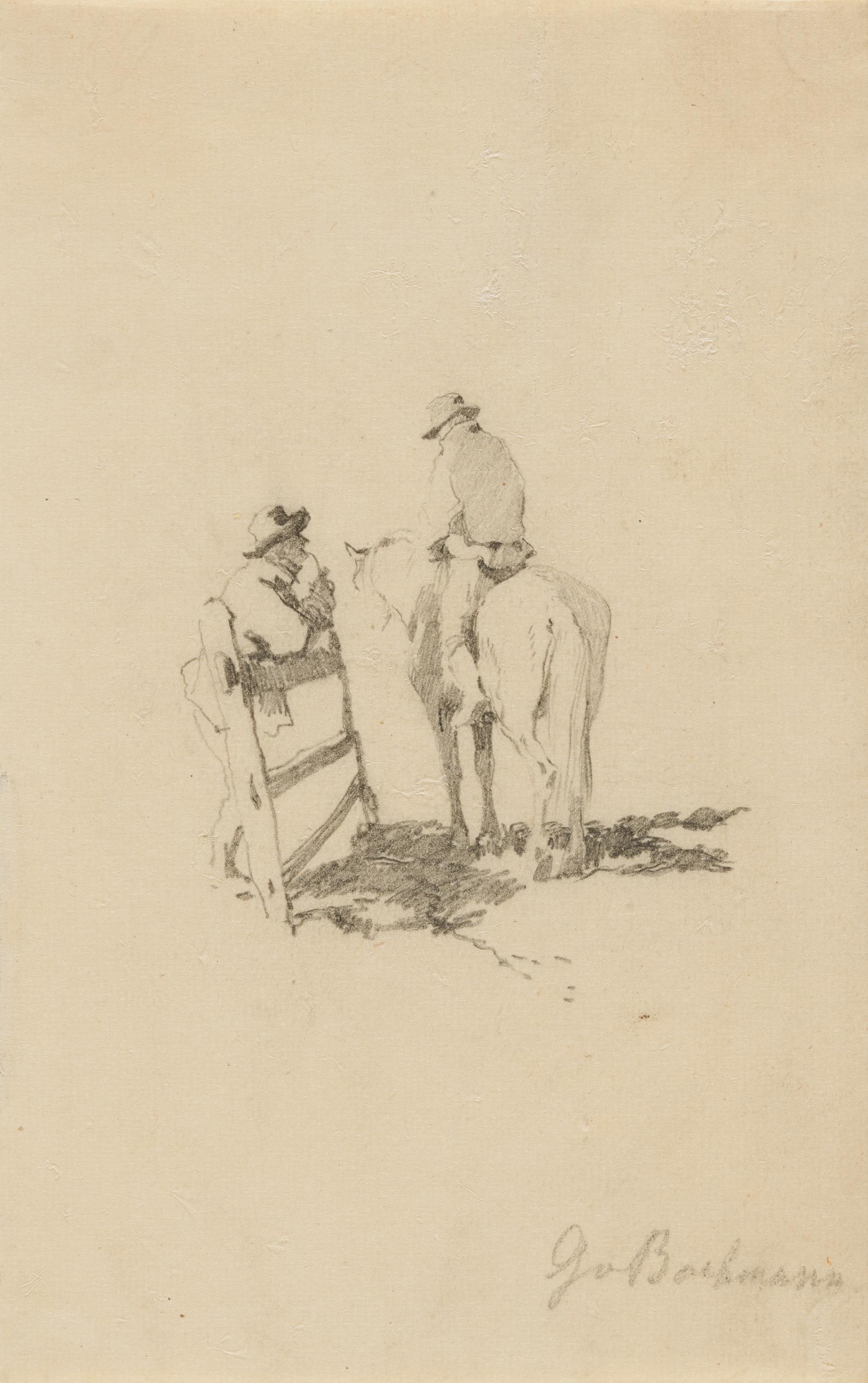 Gregor von Bochmann - Reiter auf der Koppel.