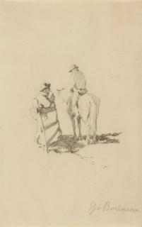 Gregor von Bochmann - Reiter auf der Koppel.