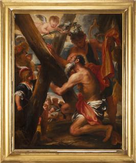 Gregorio de Ferrari - Saint Andrew with the cross of the martyrdom