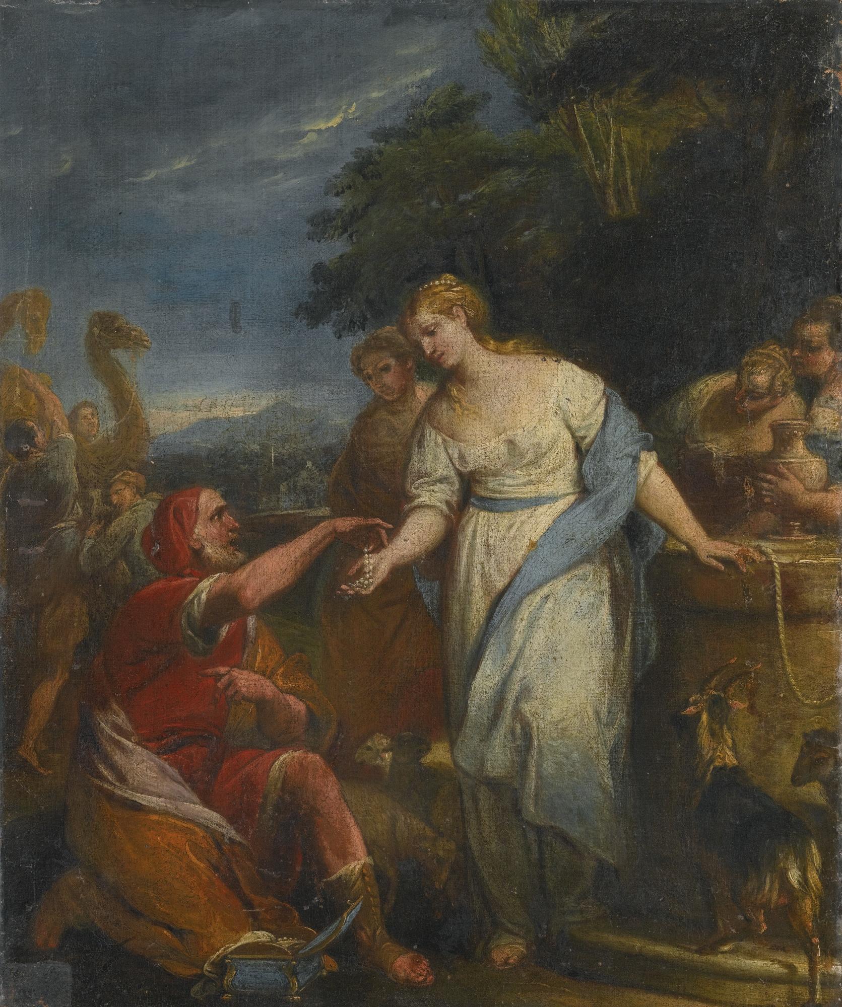 Gregorio Lazzarini - Rebecca And Eliezer At The Well