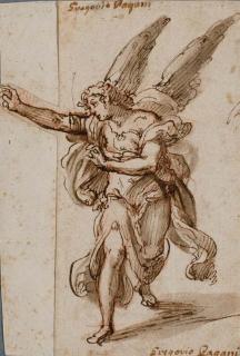 Gregorio Pagani - Un ange, les bras tendus vers la gauche