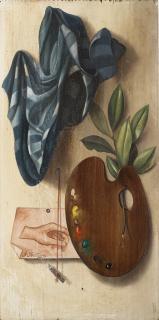 Gregorio Sciltian - Composizione con tavolozza