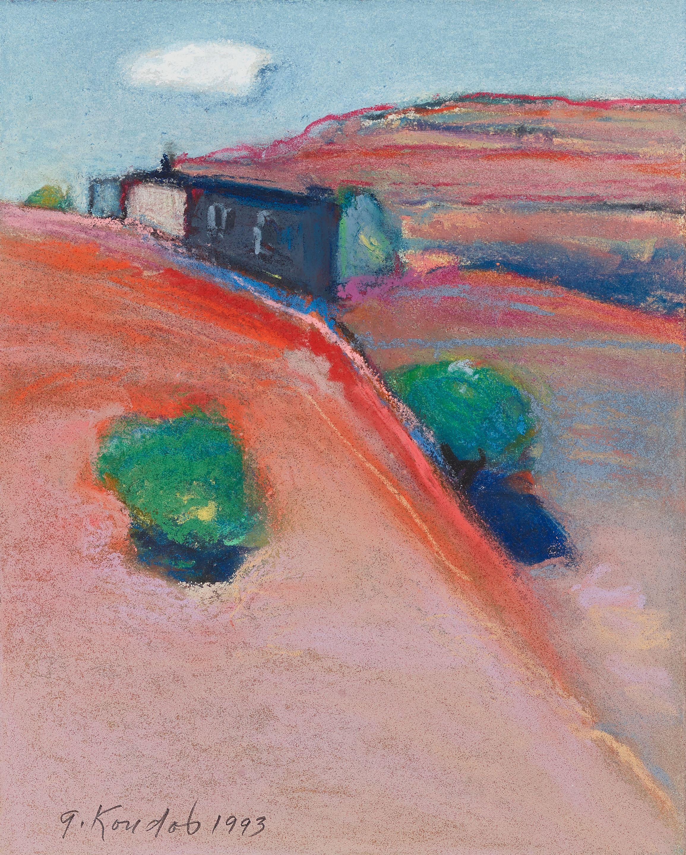 Gregory Kondos - A View From Ghost Ranch New Mexico, 1993