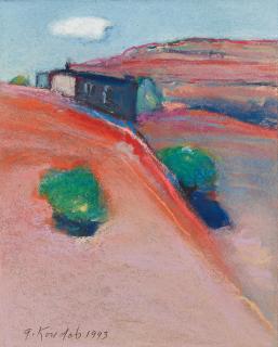 Gregory Kondos - A View From Ghost Ranch New Mexico, 1993