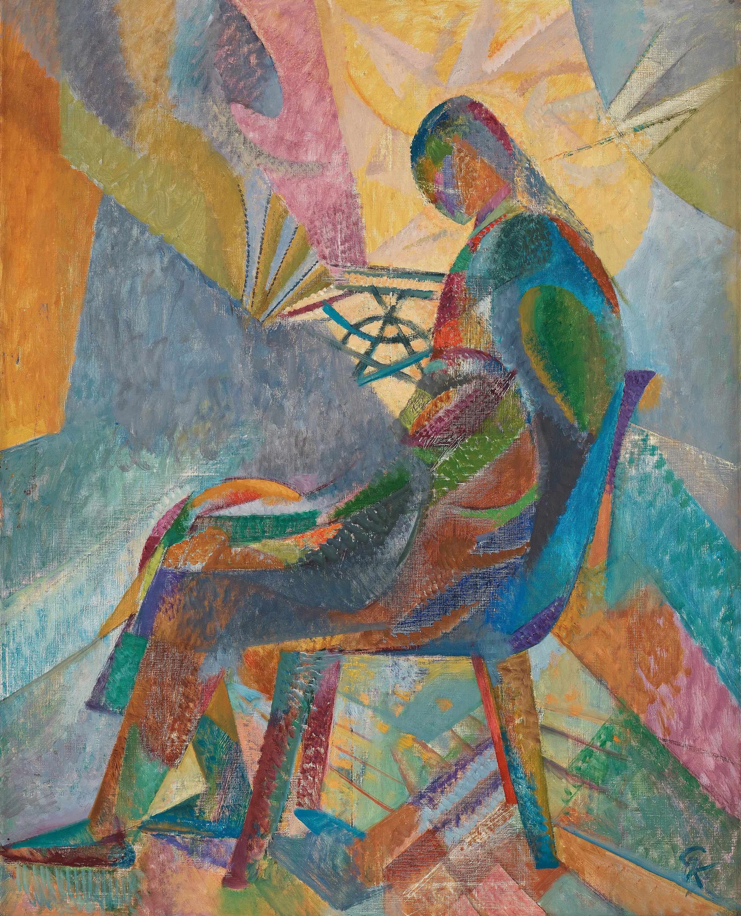 Greta Knutson-Tzara - Seated woman.