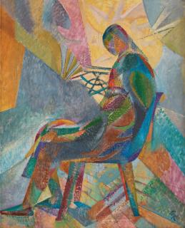 Greta Knutson-Tzara - Seated woman.