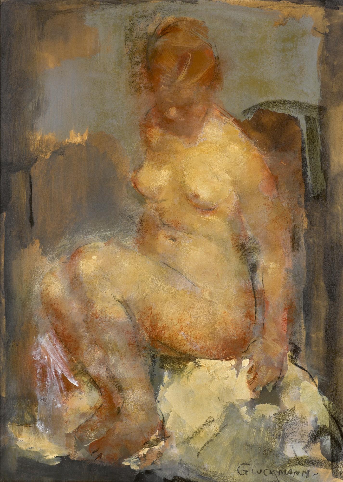 Grigori Efimovich Gluckmann - Model With Auburn Hair