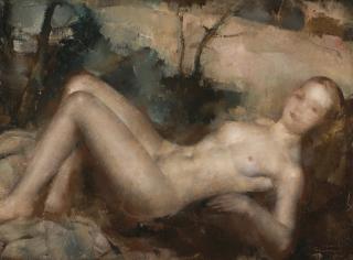 Grigori Efimovich Gluckmann - Reclining Nude