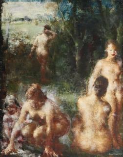 Grigori Efimovich Gluckmann - Women In Landscape