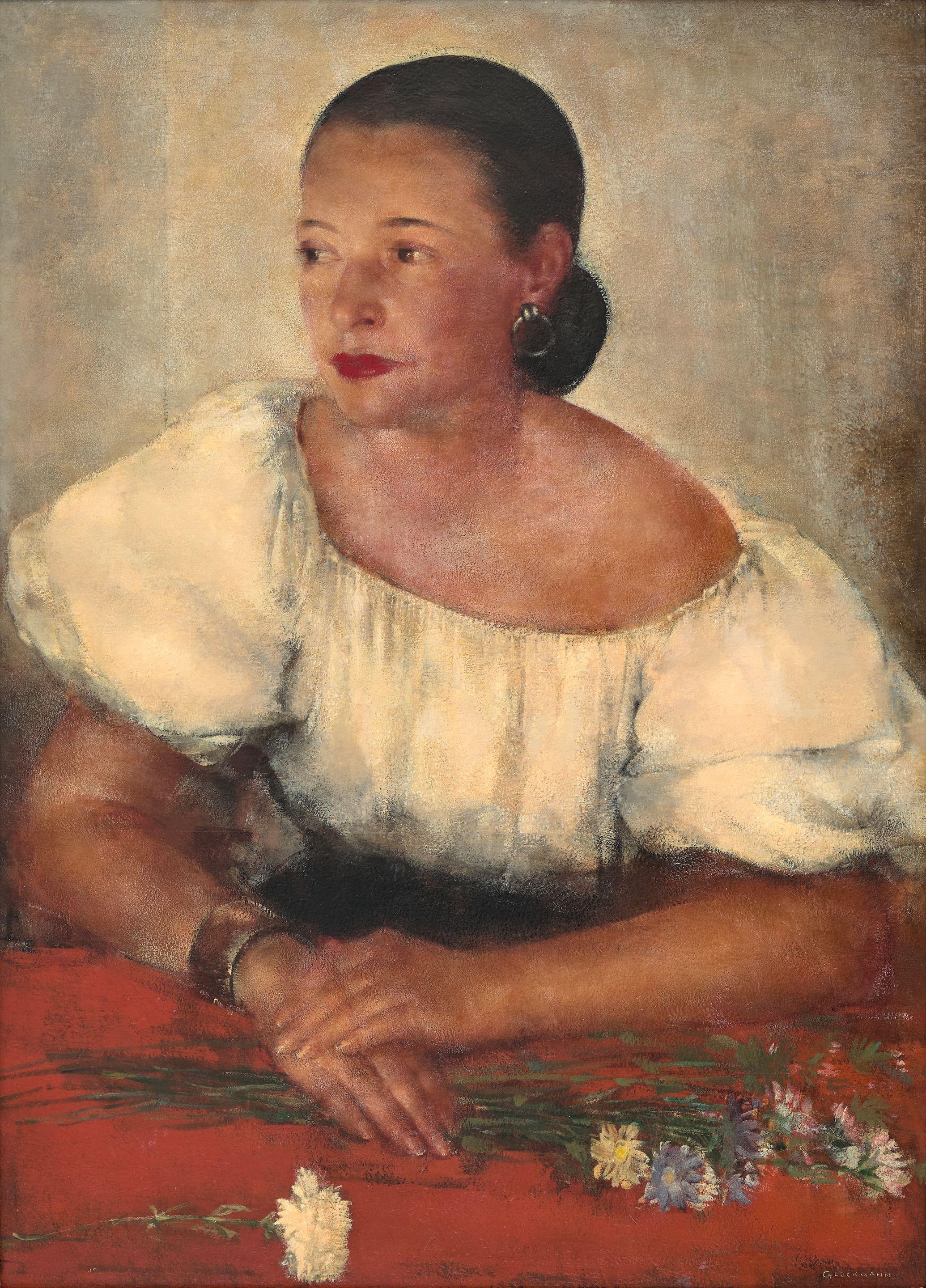 Grigory Gluckmann - Portrait of Mrs. Lynch