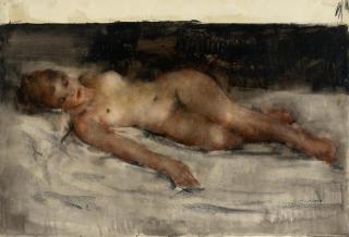 Grigory Gluckmann - Reclining nude