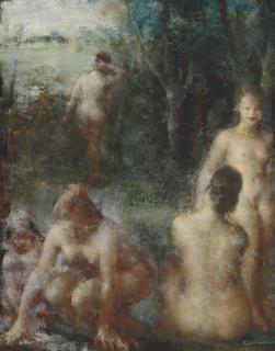 Grigory Gluckmann - Women In A Landscape