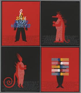 Grisha Bruskin - Metamorphoses #14 (Polyptych)