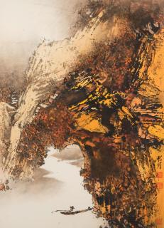 Gu Mei - Fishing In Autumn River