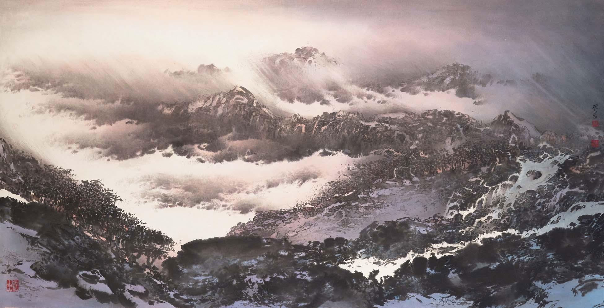 Gu Mei - Sunset Scenery