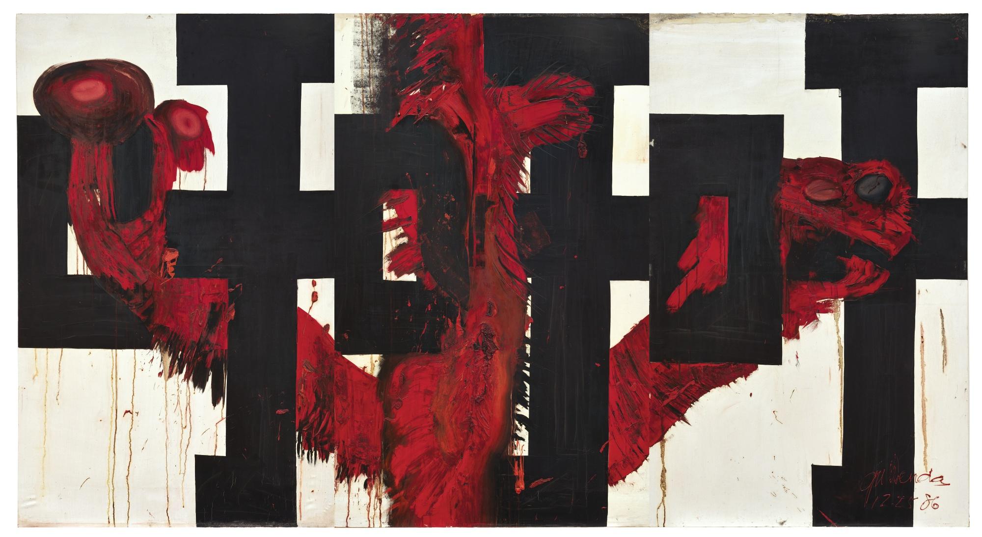 Gu Wenda - Exclamatory Word And Bound Human Innards Series: Xu! Xu! Xu! (Triptych)