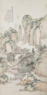 Gu Yi - A Scholar Sitting by River