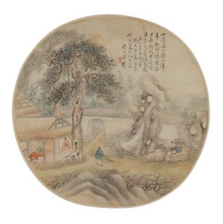 Gu Yi - Scholars in a Pavilion, 1911