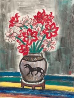 Guan Liang - Flower in a Vase
