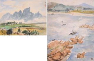 Guan Liang - Lotus pond at West Lake; Nan-king Landscape