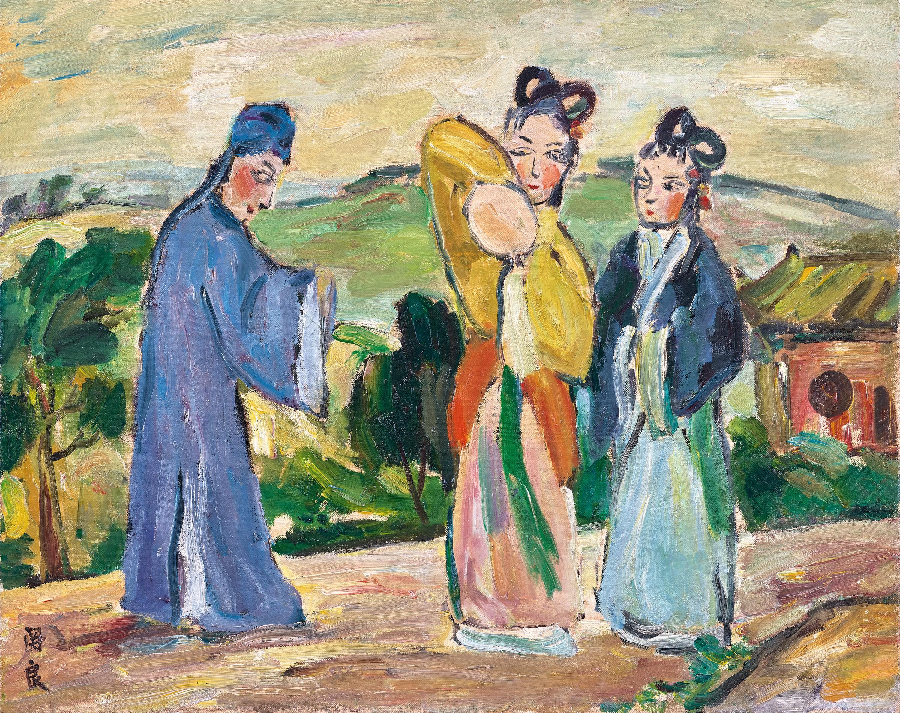 Guan Liang - The White Snake(Painted approximately in the 1960s)