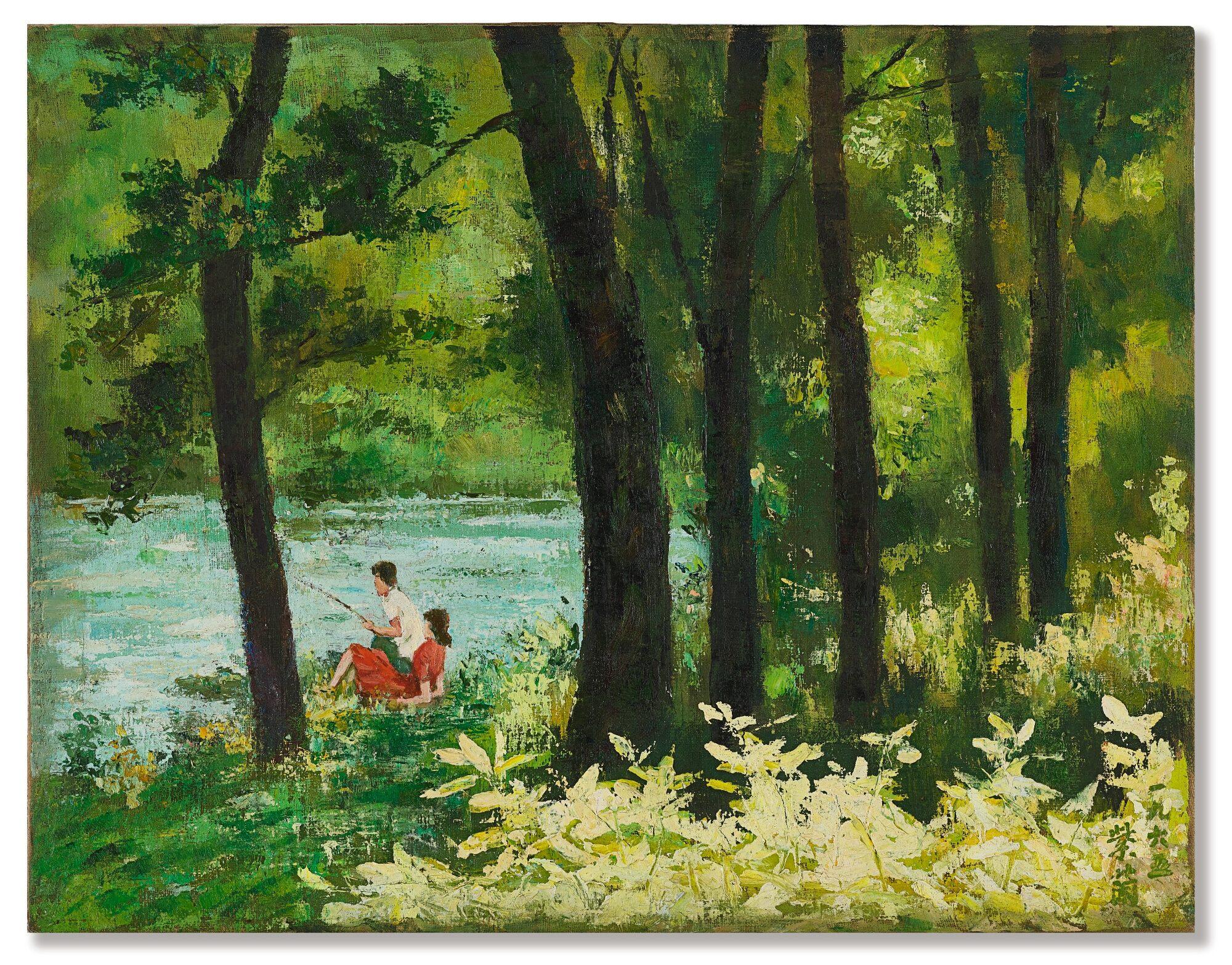 Guan Zilan - Fishing By The Lake