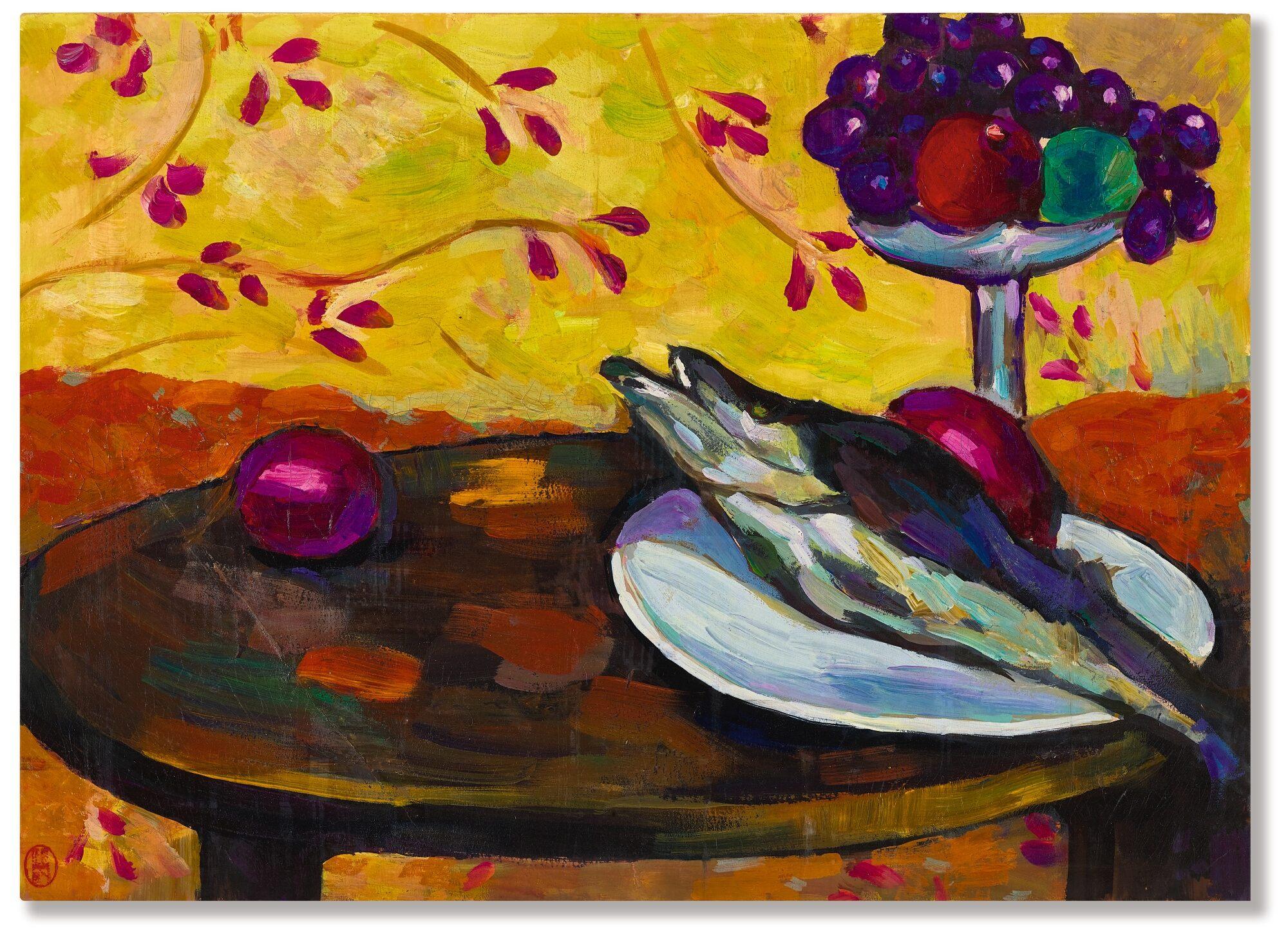 Guan Zilan - Still Life With Fish