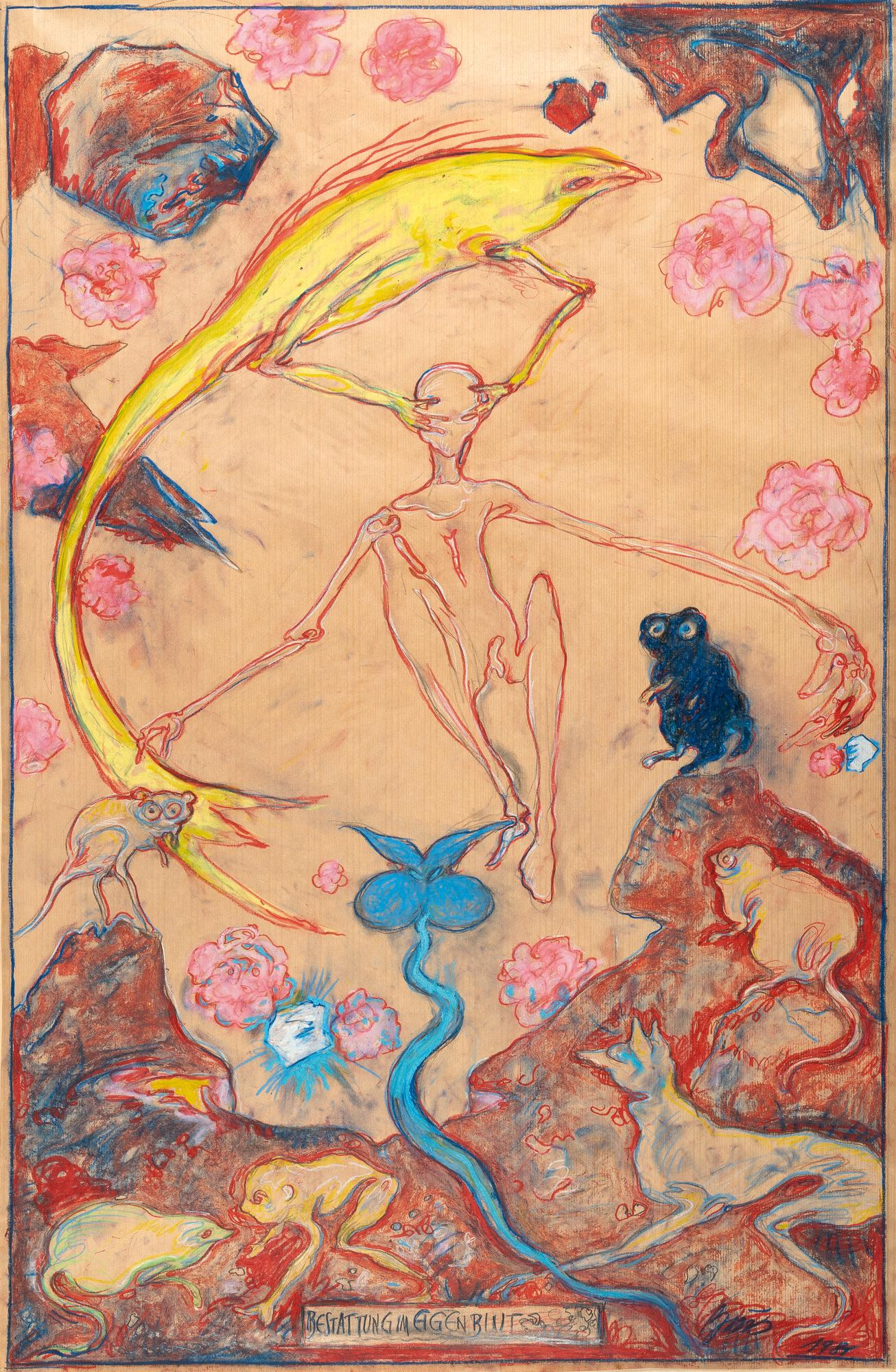 Günter Brus - „Bestattung im Eigenblut“