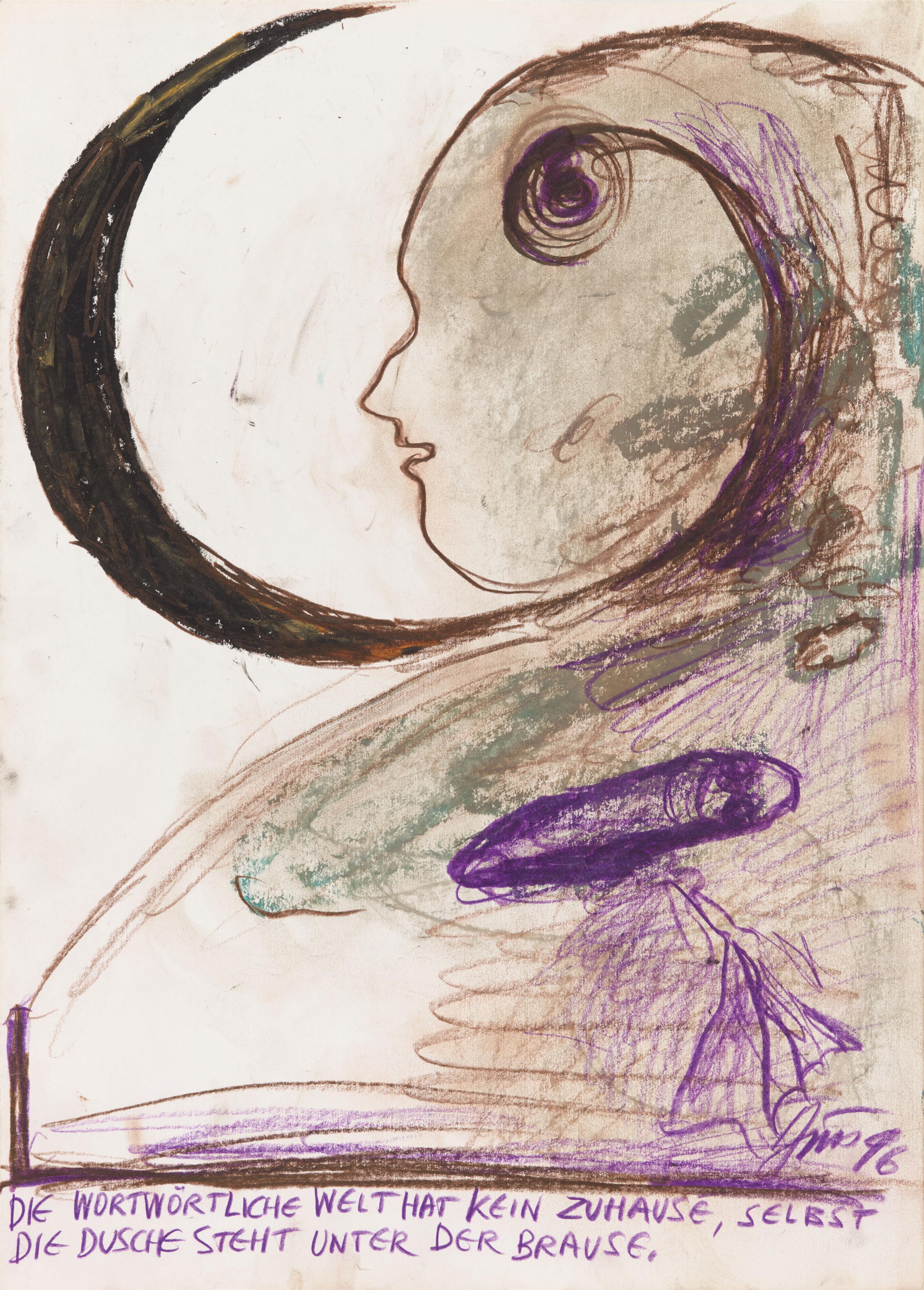 Günter Brus - Die wortwörtliche Welt hat kein Zuhause, selbst die Dusche steht unter der Brause