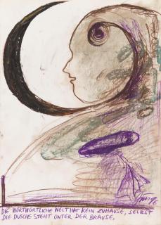 Günter Brus - Die wortwörtliche Welt hat kein Zuhause, selbst die Dusche steht unter der Brause