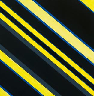 Günter Fruhtrunk - „ET. II“ (Grau-Schwarz-Gelb)