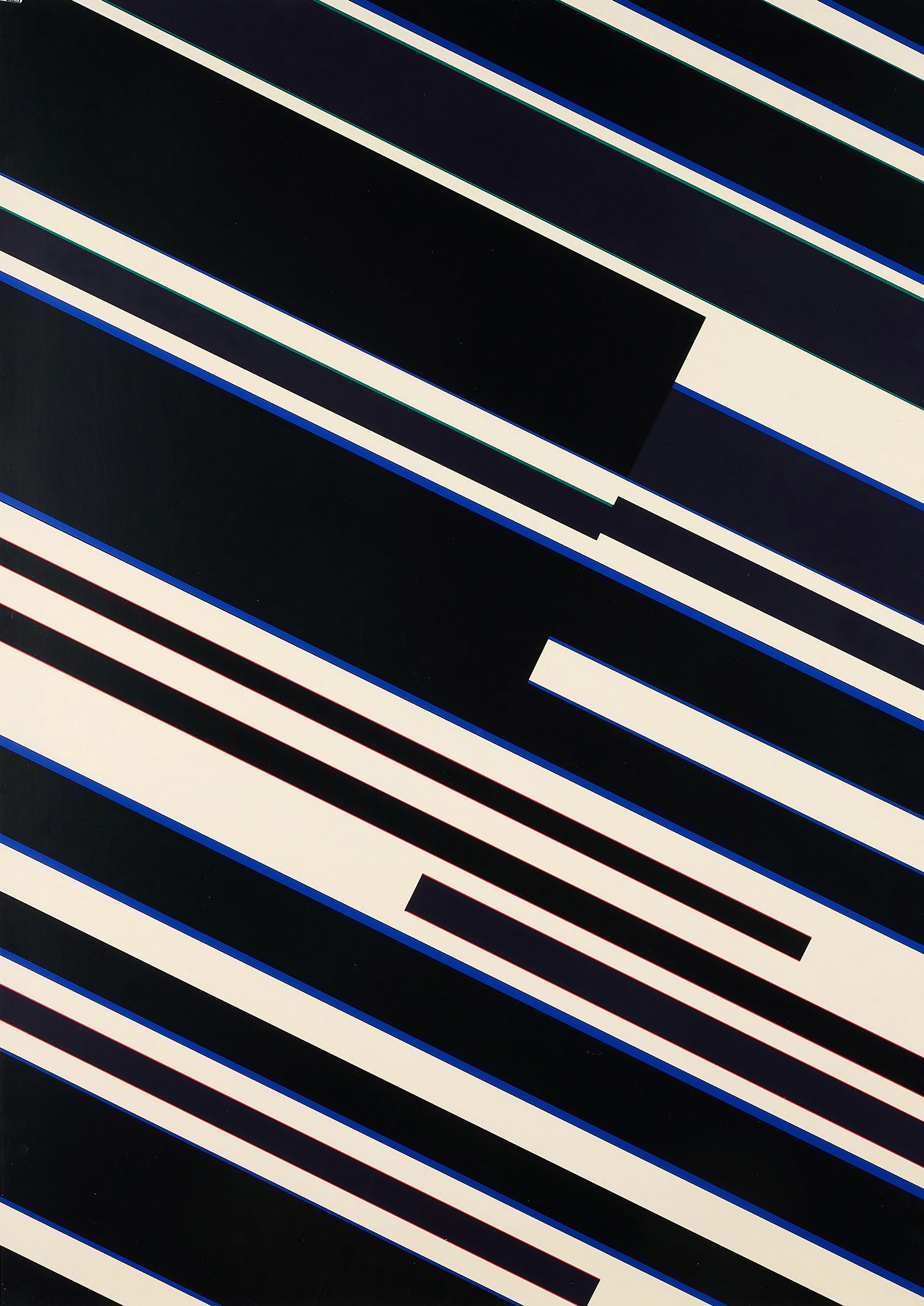 Günter Fruhtrunk - Skansion (auch: Mit roten Randzonen) (Aus: Farbbewegungen).