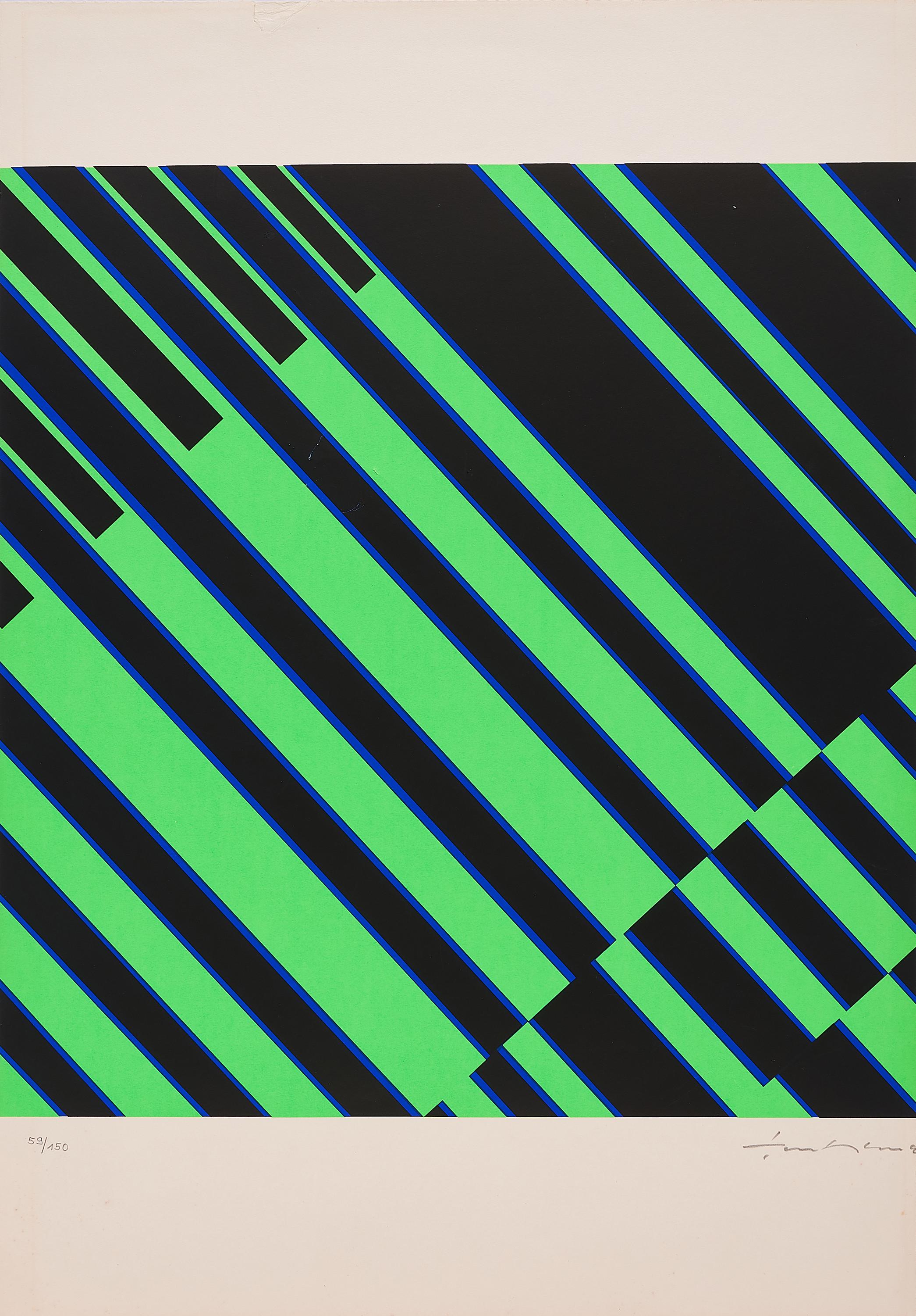 Günter Fruhtrunk - Vektoren (Aus: Bruckmann Künstlerkalender 71).