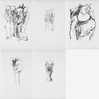 Günter Grass - Konvolut von 5 Radierungen.