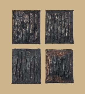 Günther Förg - Four Bronze Reliefs (Parkett 26)