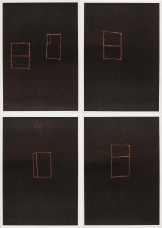 Günther Förg - Konvolut von 4 Holzschnitten.