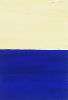 Günther Förg - Ohne Titel (beige/blau)