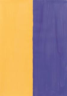 Günther Förg - Ohne Titel (gelb-violett)