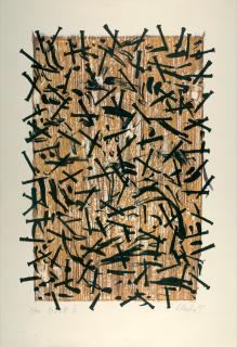 Günther Uecker - „Brett II“.