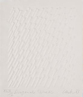 Günther Uecker - Diagonale Struktur.
