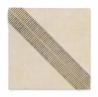 Günther Uecker - Diagonale Teilung voeneinander weg (Diagonal Division)