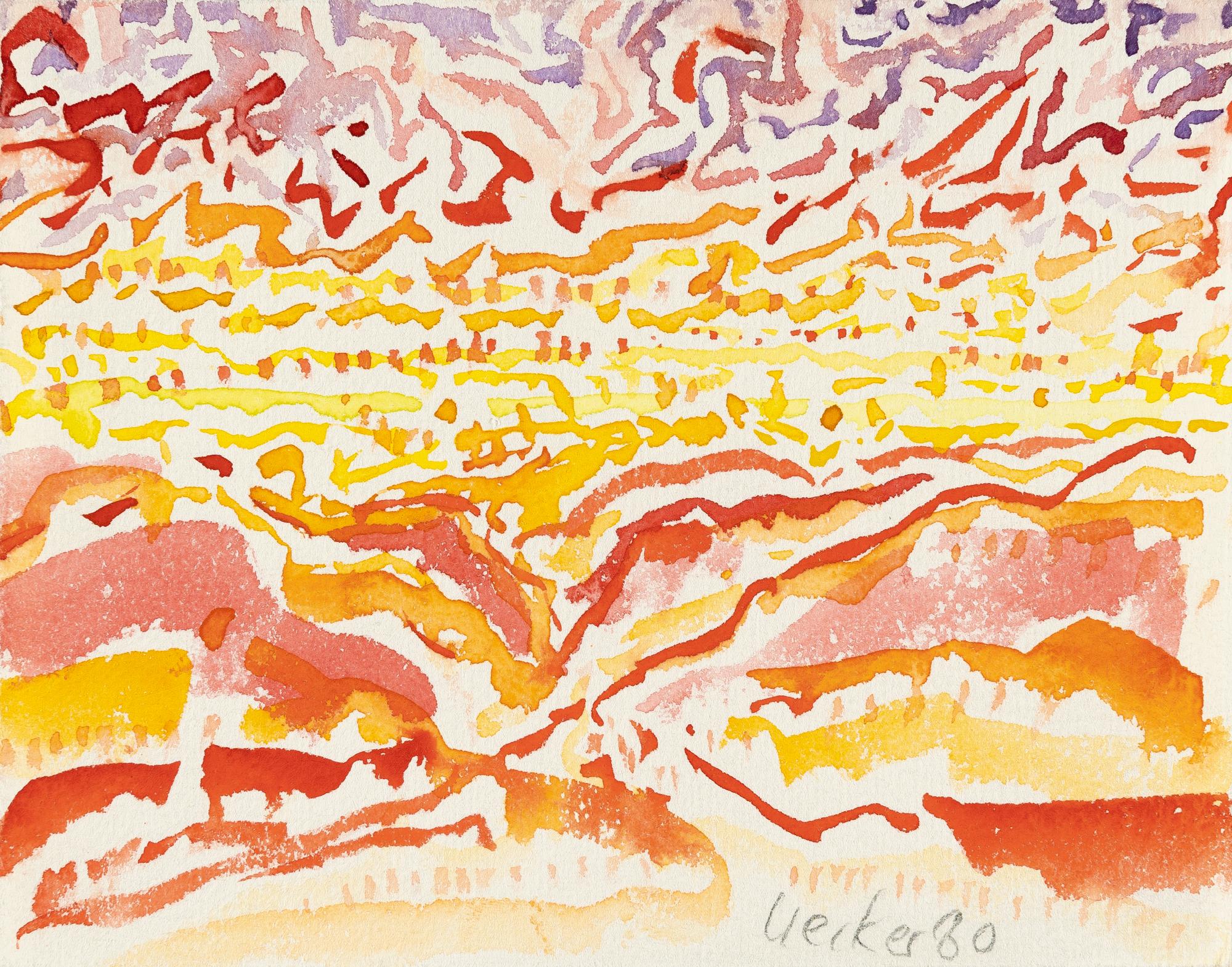 Günther Uecker - Ohne Titel (Landschaft)